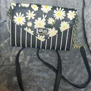 Floral Black and White Women's Bag